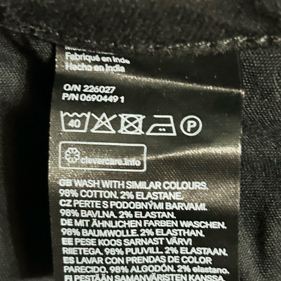 6- Size 31/32 H&M skinny coupe Moulante & Denim Black, black, stretchy - Picture 6 of 10